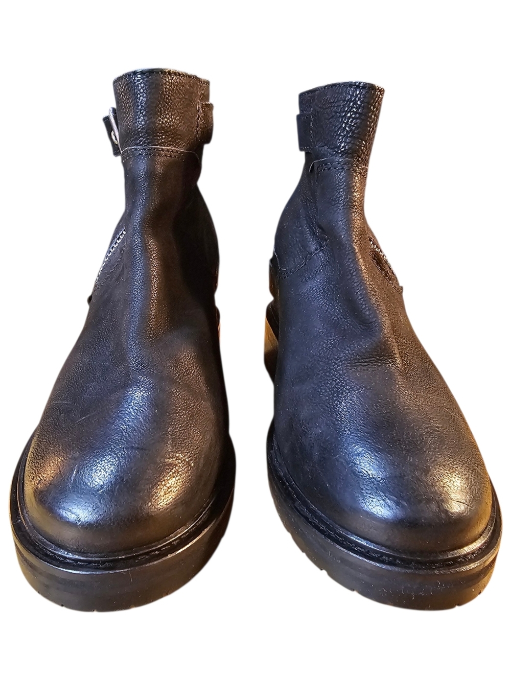 🖤 AllSaints Rama Moto Ankle Boots | Leather Buckle Zip | Black | EU 39 / US 9 - Picture 8 of 11